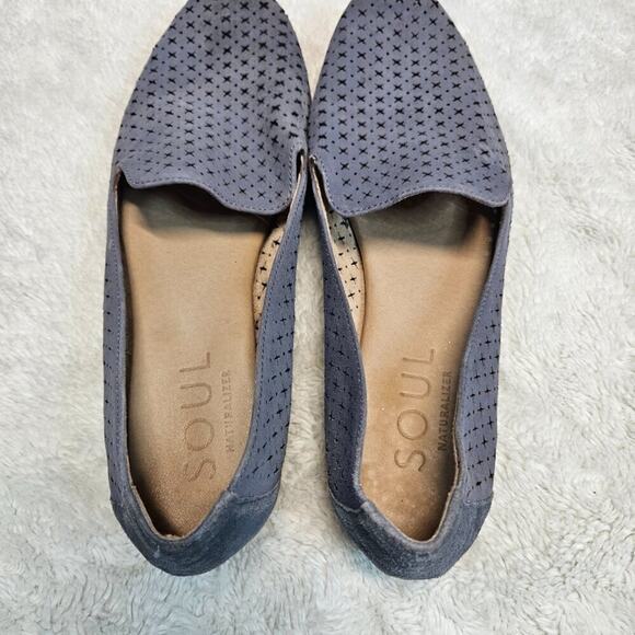 Soul Naturalizer Janelle Dusty Blue Suede Slip Pull On Loafer Shoes Women 9.5 M - Picture 6 of 9